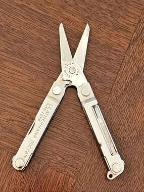 Vintage Leatherman Micra Multi-Tool USA-Made Stainless Steel Scissors/ Knife